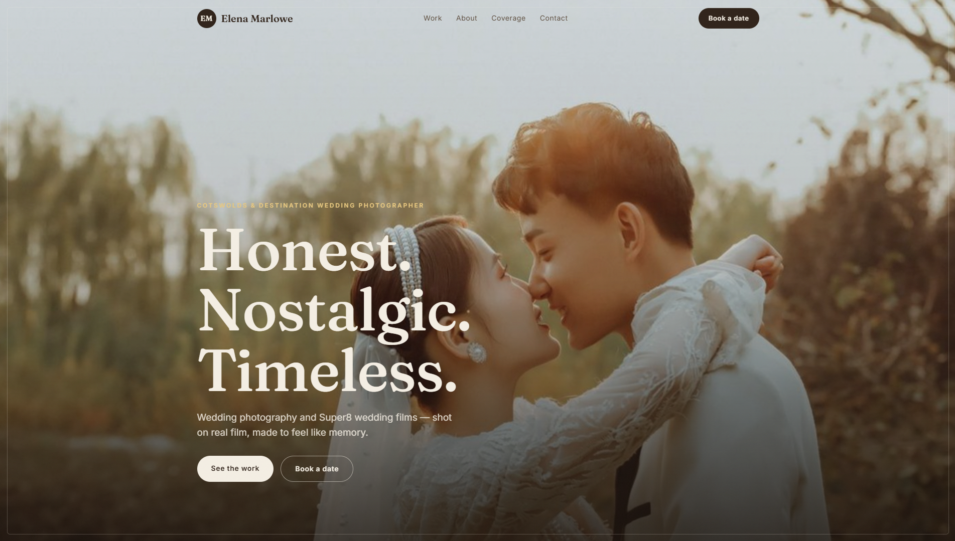 Elena Marlowe — Photography Website screenshot 1