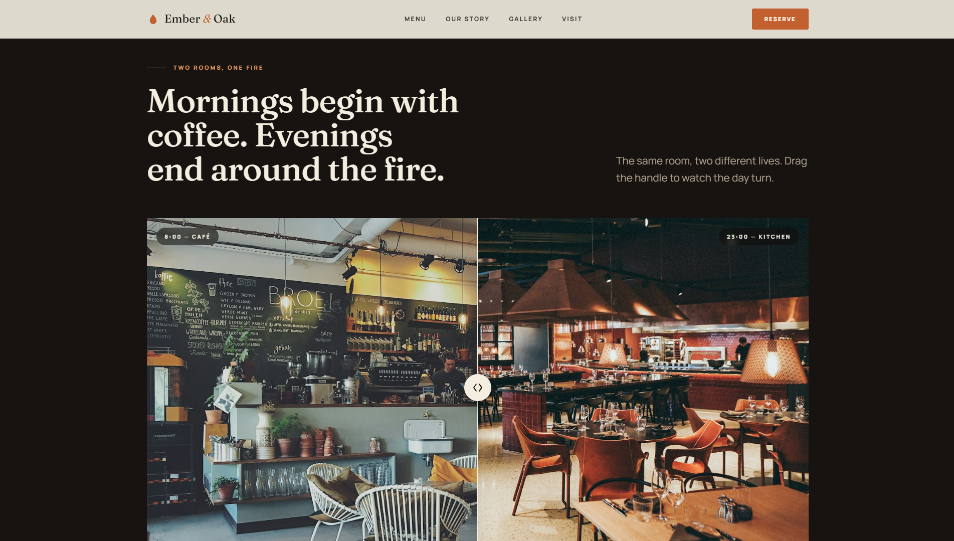 Ember & Oak — Restaurant Website screenshot 6