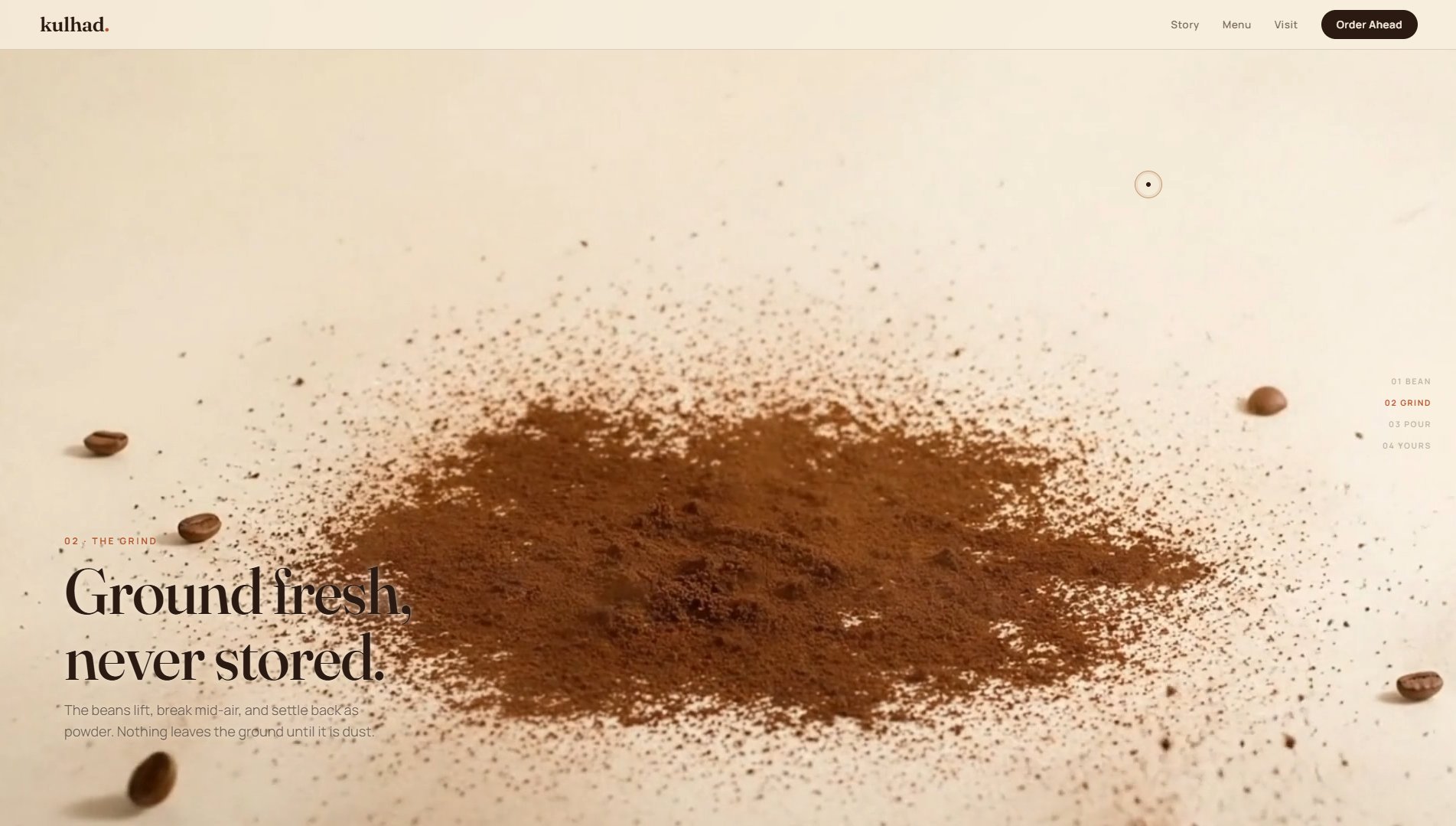 kulhad. — Coffee Website screenshot 2