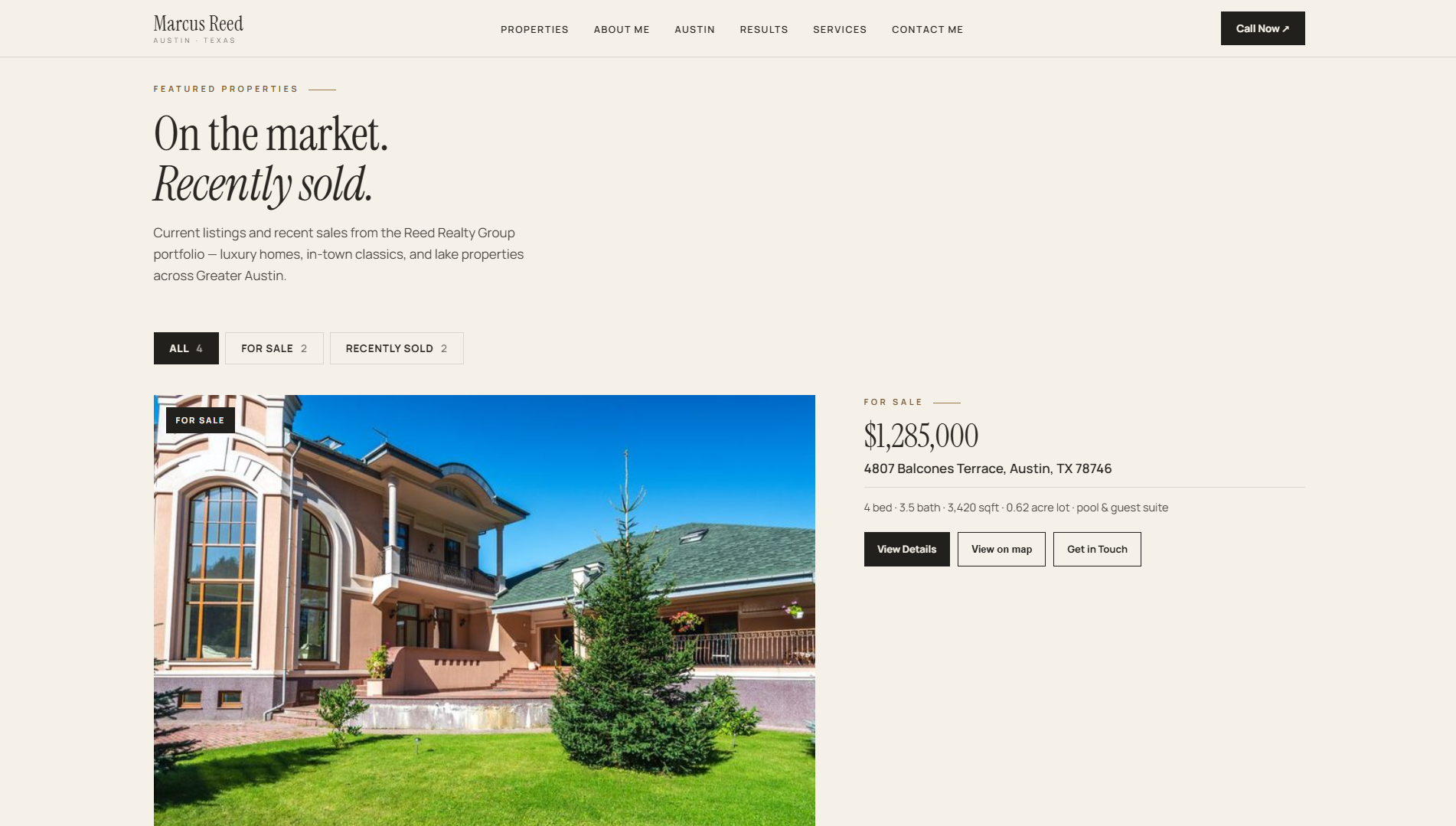 Marcus Reed — Realtor Website screenshot 2