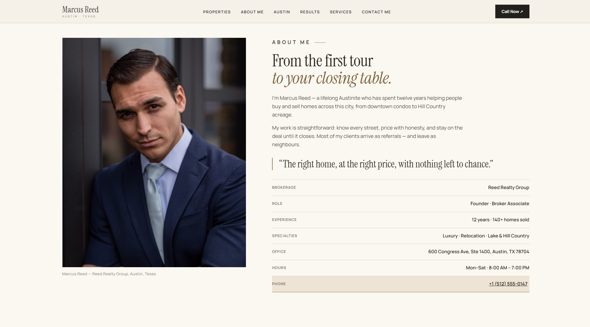 Marcus Reed — Realtor Website screenshot 3