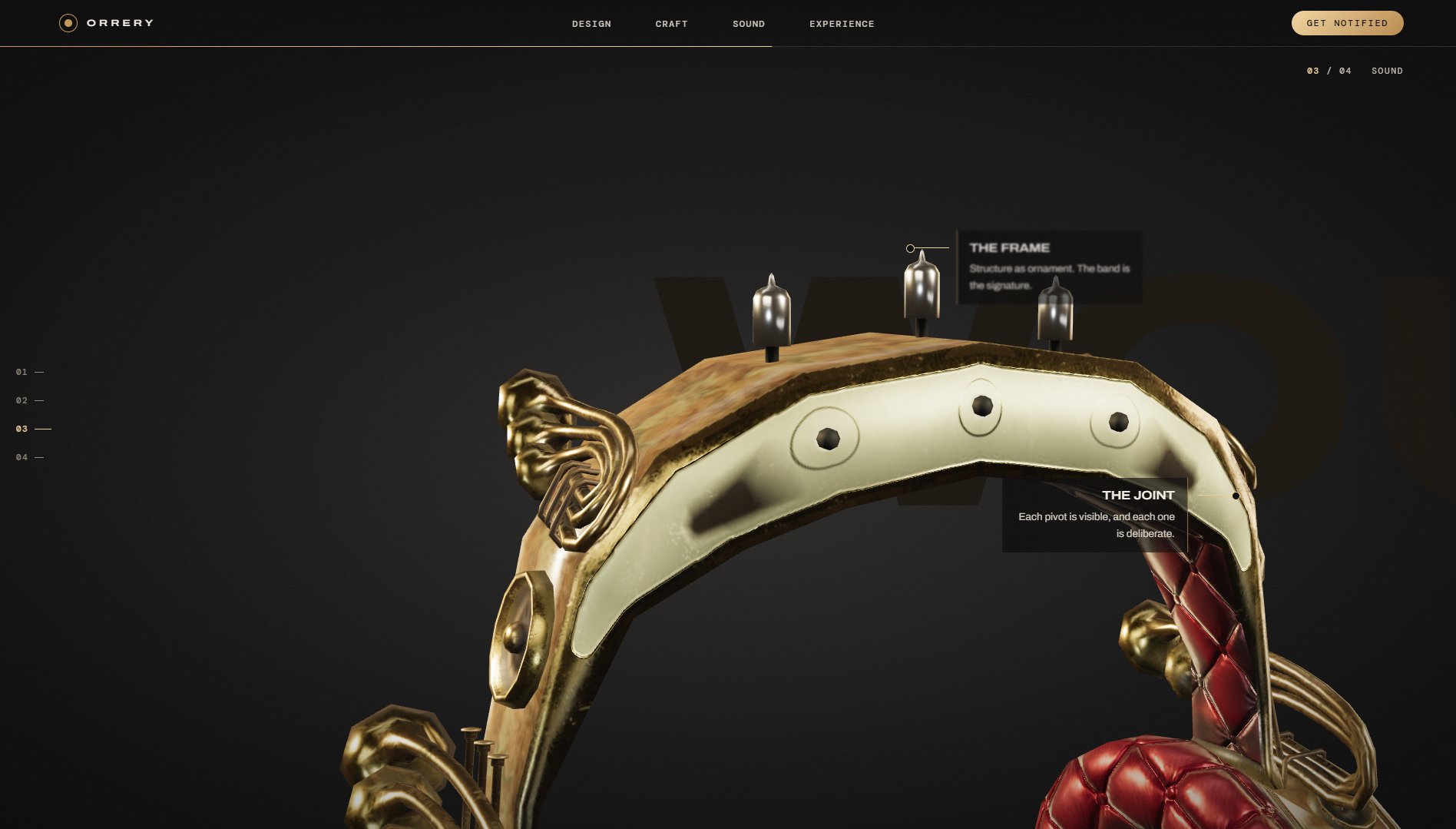 Orrery Aether — 3D Product Website screenshot 3