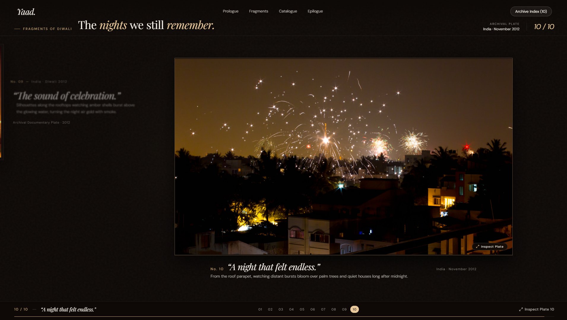 YAAD — Diwali Nostalgia Website screenshot 4